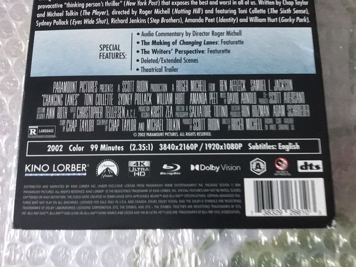 Changing Lanes 4K Dolby Vision HDR