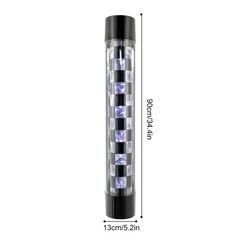 34.4" Barber Shop Led Checked Style Pole Light - Free Delivery Or Pick Up In Store