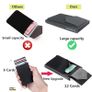 Slim Aluminum Wallet with Elasticity Back Pouch ID Credit Card Holder Mini RFID Wallet Automatic Pop Up Bank Card Case Men Purse Image 5