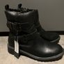 Buckle Casual Boot Fur Lining size 38 5 black BRAND NEW Image 4