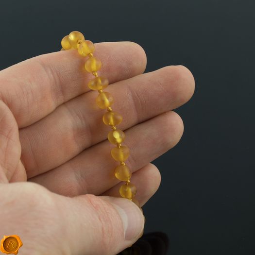 Genuine Raw Unpolished Baltic Amber Teething Beads Necklace Double Bracelet Anklet Healing Amber Beads with LUXURY GIFT BOX
