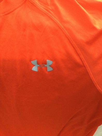 Under armour mens orange top medium m