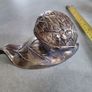 Rare find Vintage patinated modele dep t Brev Normalien italiana ashtray in shape of a walnut. Image 6