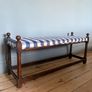 Vintage Farmhouse Style Window Seat Bench Image 3