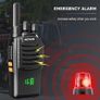 H777H Walkie Talkies, Walkie Talkies for Adults with Screen, Rechargeable 2 Way Radio with 6 Way Charger, Flashlight, Two Way Radio with Emergency Alarm for Business, School (Black, 6 Pcs Image 8