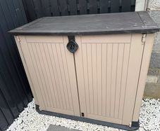 Keter Store 880L Garden storage box - Beige & brown