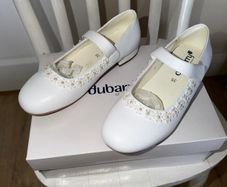 Dubarry girls white shoes