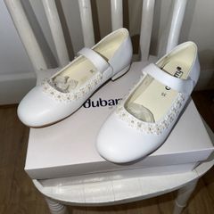 Dubarry girls white shoes