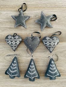 Grey Felt Decorations