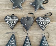 Grey Felt Decorations