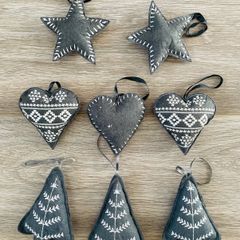 Grey Felt Decorations