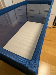 IKEA FLITIG Baby Cot / Toddler Bed with Mattress
