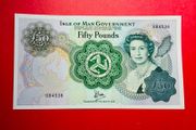 Isle Of Man  50 Pounds  1983. Pick  39a.  DAWSON  SIGNATURE  Scarce ( Uncirculated )