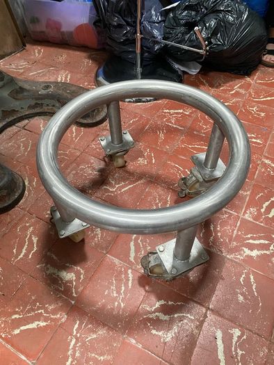 John Hunt (Bolton) "Duratax" 60 quart 3 speed mixer with heavy duty stainless steel mixer bowl trolley