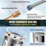 Alcohol Still, 5 Gal / 19 L Stainless Steel Water Alcohol Distiller with Copper Coil for Fast Cooling, Dual Condenser Distiller Kit with Secondary Distillation Image 2