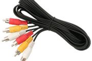 New 1.8m 3x RCA to 3x RCA Male Cinch AV Audio Video Cord Composite Cable #1208