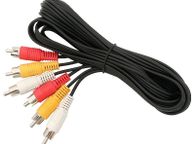 main image for ad New 1.8m 3x RCA to 3x RCA Male Cinch AV Audio Video Cord Composite Cable #1208