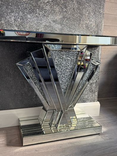 Mirrored Hall Console Table