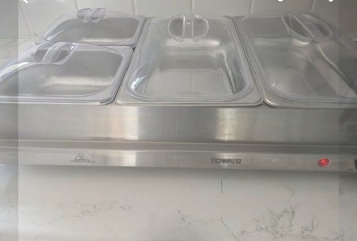 Tower Stainless Steel 4 Tray Buffet Server