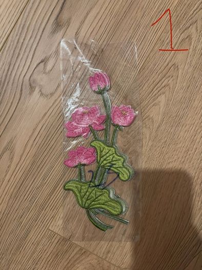 Embroidered iron on patches