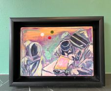 Oil on Board painting - Framed