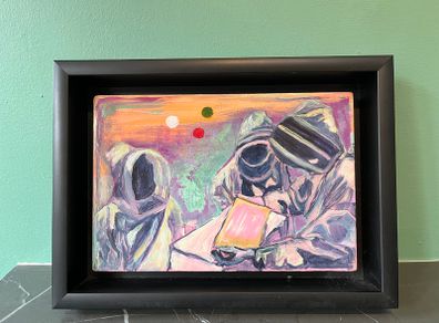 Oil on Board painting - Framed