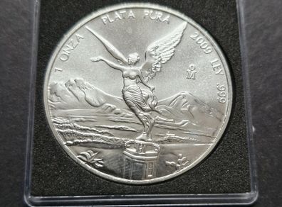 2009 Mexico Libertad 1 Oz .999 Silver Unc Coin