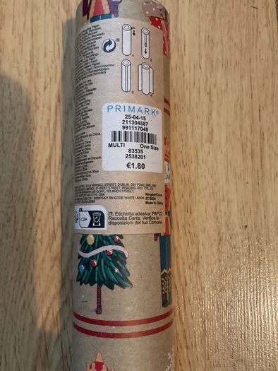 Christmas wrapping paper 8m Roll Brand New