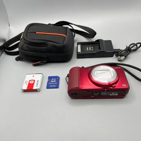 Sony Cyber-shot DSC-H90 16.1MP 16x Zoom Digital Camera - Red - Full Kit