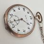 Antique Early 1900s Silver Pocket Watch Swiss made Image 4