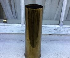 Brass shell case engraved 1916