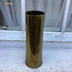 Brass shell case engraved 1916