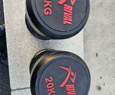 20kg dumbells pair