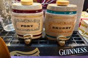 Vintage Royal Victoria Wade petit display barrels, Port and Sherry c1960s