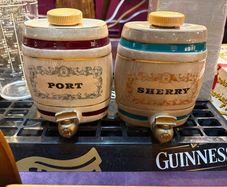 Vintage Royal Victoria Wade petit display barrels, Port and Sherry c1960s