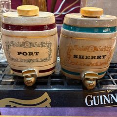 Vintage Royal Victoria Wade petit display barrels, Port and Sherry c1960s