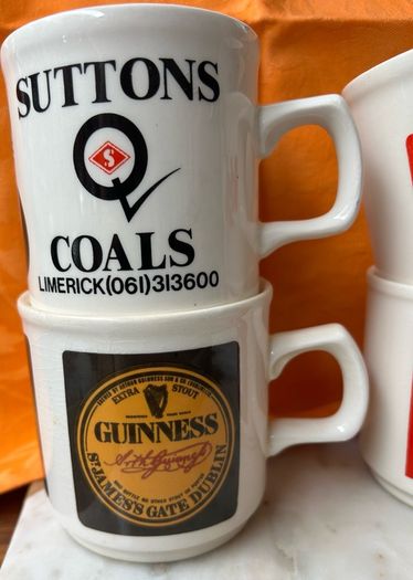4 Vintage Advertising Coffee /Tea Mugs