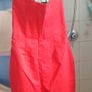 BNWT Trapeze strapless red midi dress with bow Image 2