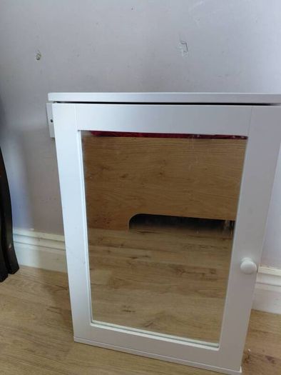 mirror bathroom corner cabinet