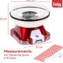 Candy Floss Maker | Retro Cotton Candy Machine | Suitable for Sugar or Candies | Including Candlyfloss Sticks | 500W Red/White (FREE POSTAGE) Image 3