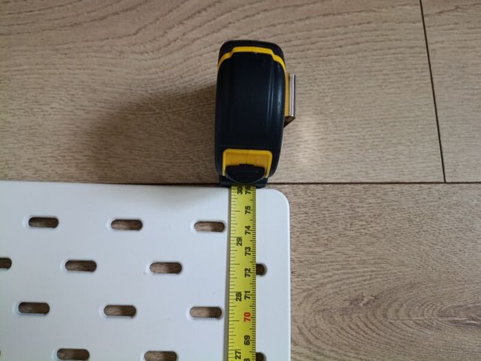 Ikea pegboard including wall attachments and accessories