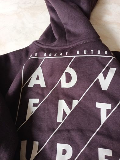 Dunnes Stores  Brown Print Hoodie.  B.N.W.T Age - 6-7 Years.