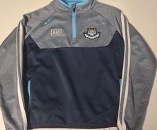 Dublin GAA O'Neills Gaelic Football Half Zip Jersey (Youths 9-10 Years) FREE POST