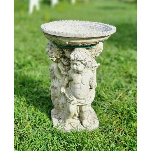 Bird Bath Ornate Cherub GL-BB031