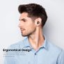 Hybrid ANC Wireless Earbuds Active Noise Cancelling Headphones Bluetooth 5.0 TWS Stereo in Ear Earphones, Immersive Sound Premium Deep Bass Built in 3 Mic Headset,Black Image 3