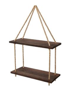 BRAND NEW Floating Wall Hanging Shelves Wood Storage Rack Home Decor Plants Photos Decorations Display