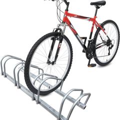 4 Bike Stand Floor or Wall mounted bike rack for garage Bicycle Parking rack Cycle Storage Locking Stand
