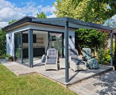 Patio Canopy - Lean-To Kit - White or Grey - Supply Only - Nationwide Delivery Across Ireland