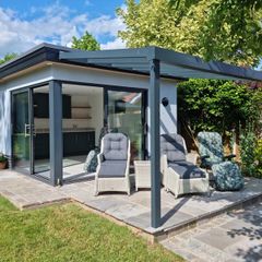 Patio Canopy - Lean-To Kit - White or Grey - Supply Only - Nationwide Delivery Across Ireland