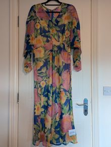 Gorgeous floral chiffon midi dress from Asos